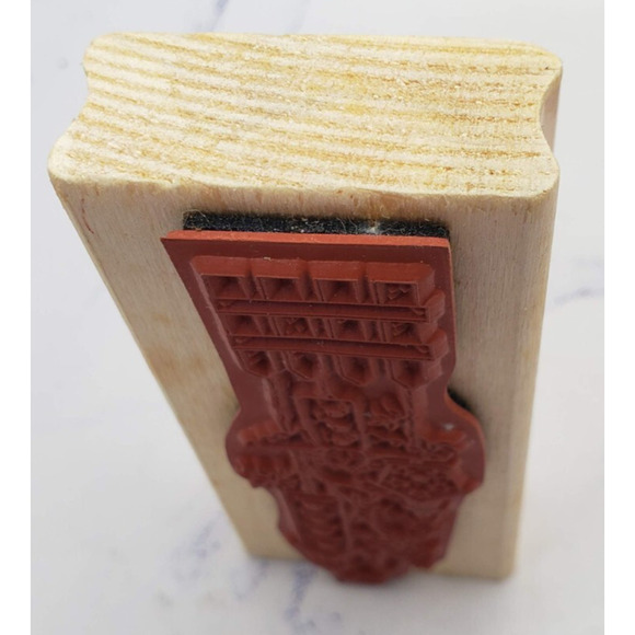 Country Birdhouse W/ Picket Fence Uptown Rubber Stamps Wood Mounted Rubber Stamp - Picture 2 of 7